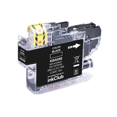 inkClub Blækpatron sort, erstatter Brother LC3217BK KBA090 Modsvarer: LC3217BK