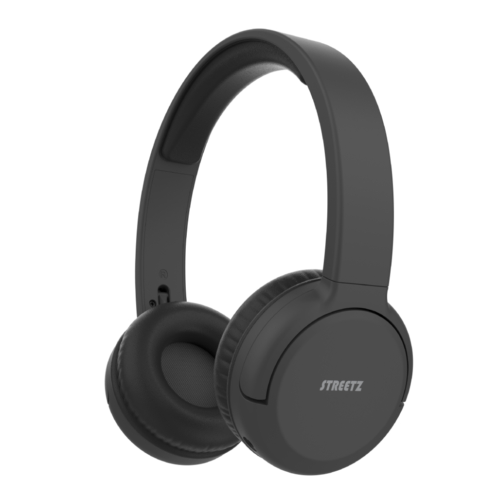 Streetz BT210 Bluetooth hörlurar, mic, foldable, black