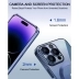 Mobilskal MagSafe Transparent iPhone 15 Pro, Navy Blue