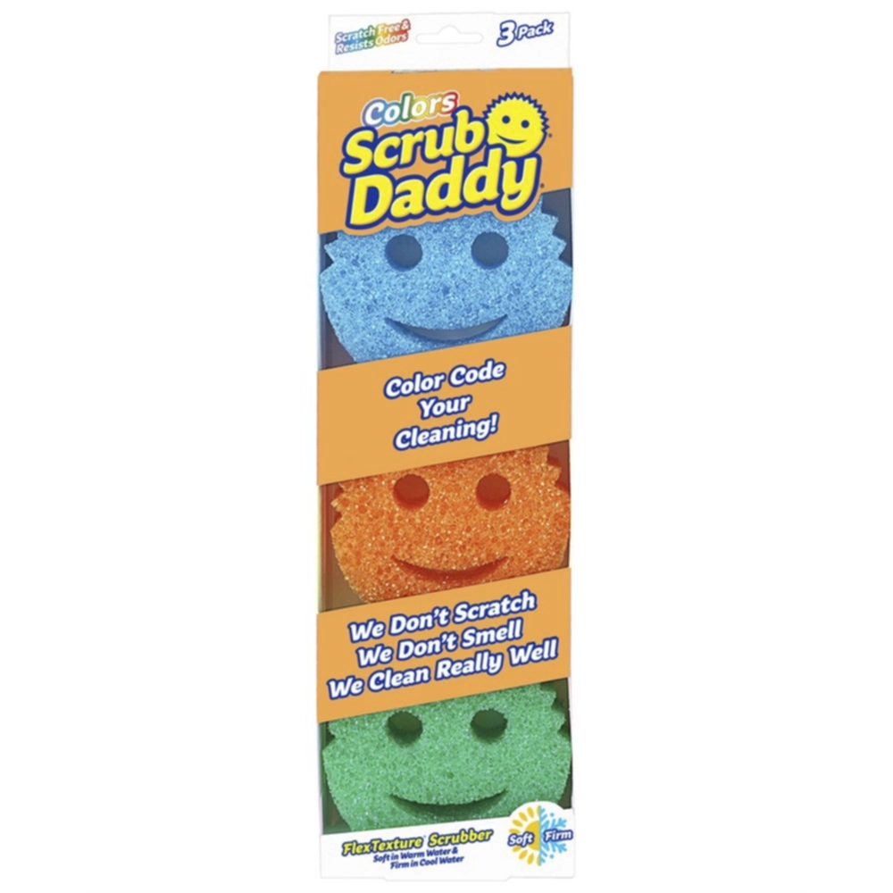 Scrub Daddy Rengöringssvamp Colour 3-pack