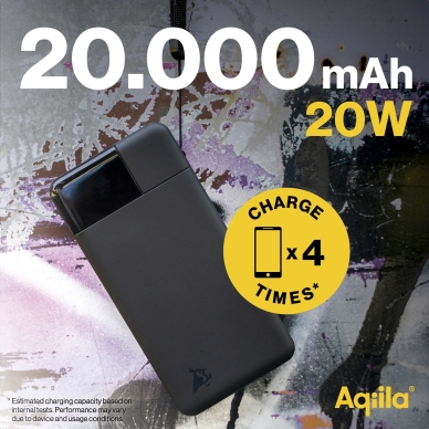 Aqiila Powerbird B20B Powerbank 20000mAh 20W Black