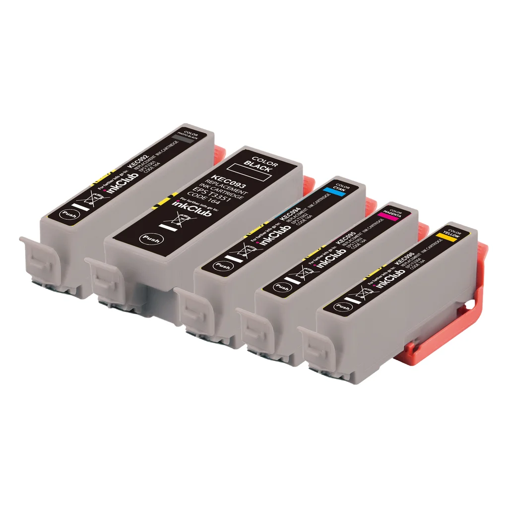 Multipack bläckpatroner - ersätter Epson 33XL BK/C/M/Y/PBK