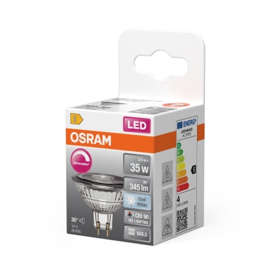 OSRAM LED MR16 35 Himmennettävä 36° 3,4W 940 GU5.3 4099854456879 Vastaa: N/A