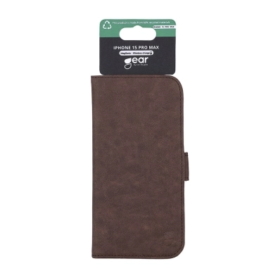 GEAR Mobilfodral Brun iPhone 15 Pro Max 2in1 Magnetskal GEAR Mobilfodral Brun iPhone 15 Pro Max 2in1 Magnetskal