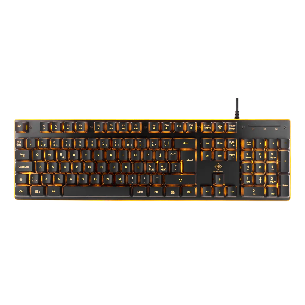 Deltaco DK210 Gamingtangentbord, LED, USB, Nordic