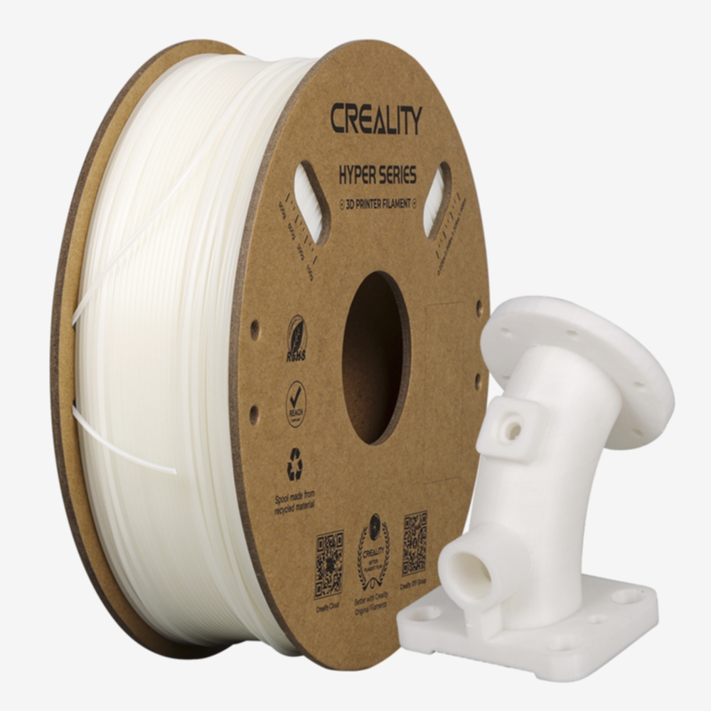 Creality Creality Creality Hyper ABS - 1.75mm - 1kg Hvit ABS-filament,3D skrivarförbrukning