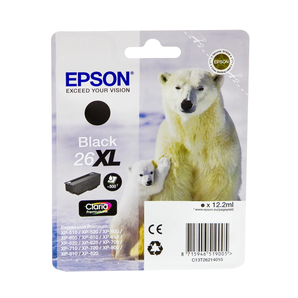 Epson 26XL Bläckpatron Svart