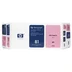 C4995A Skrivhuvud + rengöringskit + bläckpatron ljus magenta nr 81