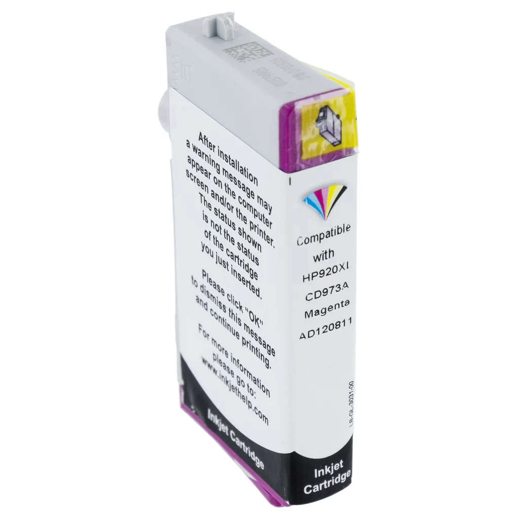 inkClub Bläckpatron, ersätter HP 920XL, magenta, 800 sidor MHB490 ersätter CD973AE