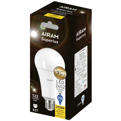 E27 Super LED lampa 19W 2452 lumen 2700K E27 Super LED lampa 19W 2452 lumen 2700K