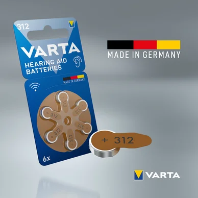 Varta HAB 312 batteri - 6-pack