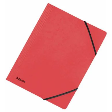 ESSELTE Elastikmappe Esselte uden klapper A4 rød, 5 stk 44204-5 Modsvarer: N/A