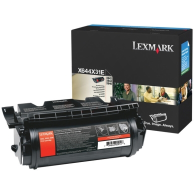 Lexmark Tonerkassette sort 32.000 sider X644X31E Modsvarer: N/A