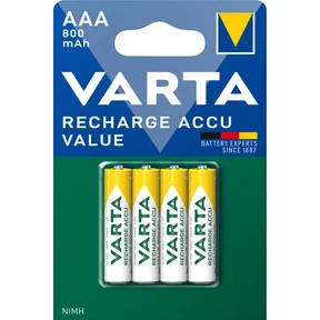 Varta Uppladdningsbar Accu Value AAA 800mAh 4 Pack