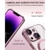 Mobilskal MagSafe Transparent iPhone 15, Rosa
