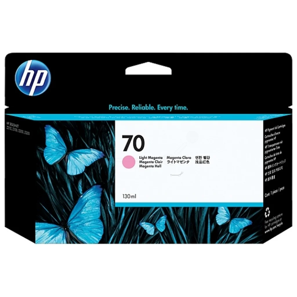 HP 70 Bläckpatron Ljus magenta Pigment
