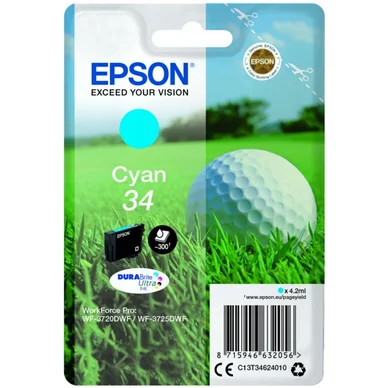 Epson Epson 34 Mustepatruuna Cyan T3462 Vastaa: N/A