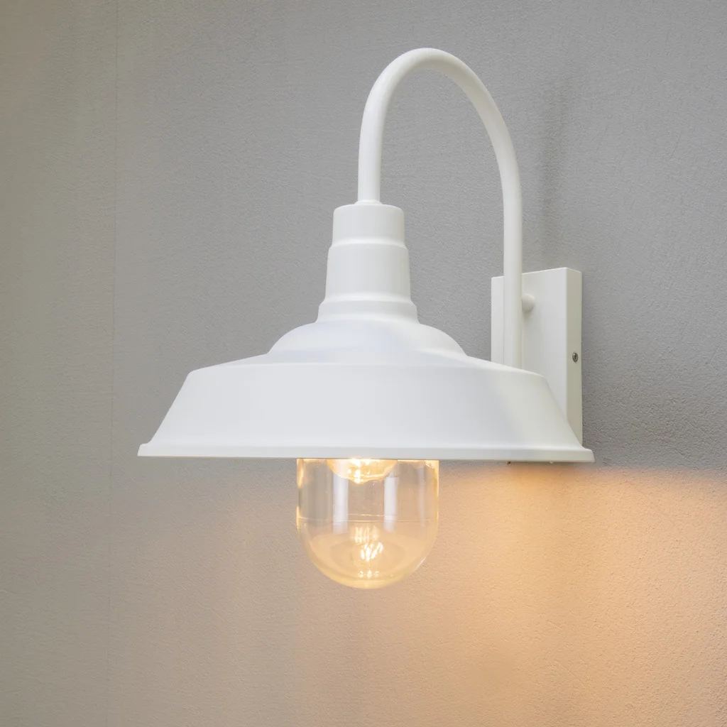 Trapani Vägglampa Vit E27 Glöd Klart glas