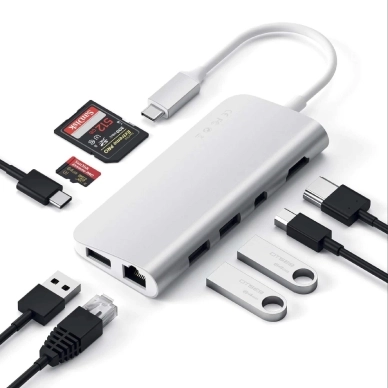 Satechi alt Satechi USB-C Multimedia Adapter 4K HDMI, Silver