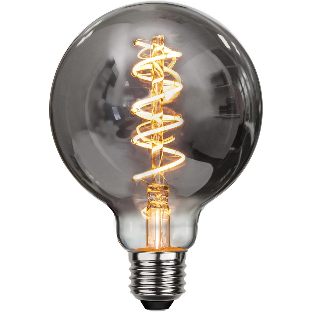 Dekoration LED filament E27 G95 Smoked