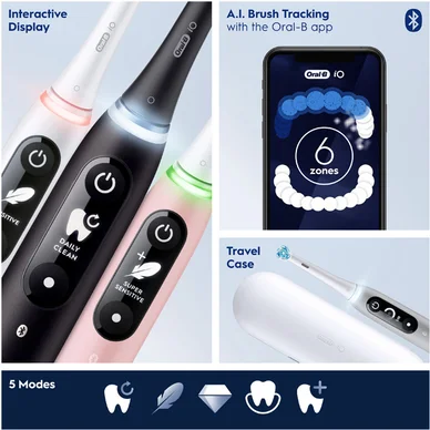 Oral-B iO6s Series 6s Eltandborste Black Lava Oral-B iO6s Series 6s Eltandborste Black Lava