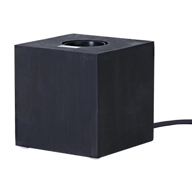 Bordslampa E27 Kub Svart